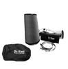 No Limit Fabrication Polished Cold Air Intake Dry Filter with Black Pre-Filter For 2003-2007 Ford 6.0L Powerstroke