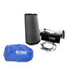 No Limit Fabrication Polished Cold Air Intake Dry Filter with Blue Pre-Filter For 2003-2007 Ford 6.0L Powerstroke