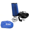 No Limit Fabrication Polished Cold Air Intake with Oiled Filter and Blue Pre-Filter For 2008–2010 Ford 6.4L Powerstroke
