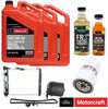 OEM Motorcraft 5W-40 Engine Oil & Fuel Filter Kit with Hot Shot's FR3 Friction Reducer & Diesel Extreme Additives For 2017-2025 6.7L Powerstroke