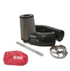 No Limit Fabrication Black Cold Air Intake with Dry Filter & Red Pre-Filter For 2011–2016 6.7L Powerstroke