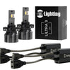 GTR Lighting Ultra 3.0 White 5202 LED Bulb Pairs 4700LM 5750K with PWM Interface Modules For Fog Lights