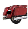 Rinehart Racing DBX45 4.5in Slip-On Exhaust Chrome with Chrome End Caps For 1995-2016 Harley-Davidson Touring Models Twin Cam