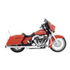 Rinehart Racing 3.5in Slip-On Mufflers Chrome with Black Tips For 1995–2009 Harley Touring
