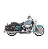Rinehart Racing 4in True Dual Exhaust System Chrome with Black Tips For 1995–2008 Harley-Davidson Touring
