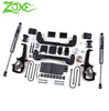 Zone Offroad 4 Inch Lift Kit with FOX Shocks and Strut Spacers For 2006-2008 Dodge Ram 1500 4WD