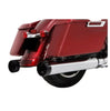 Rinehart Racing DBX45 4.5in Slip-On Exhaust Chrome with Black End Caps For 1995-2016 Harley-Davidson Touring Models Twin Cam