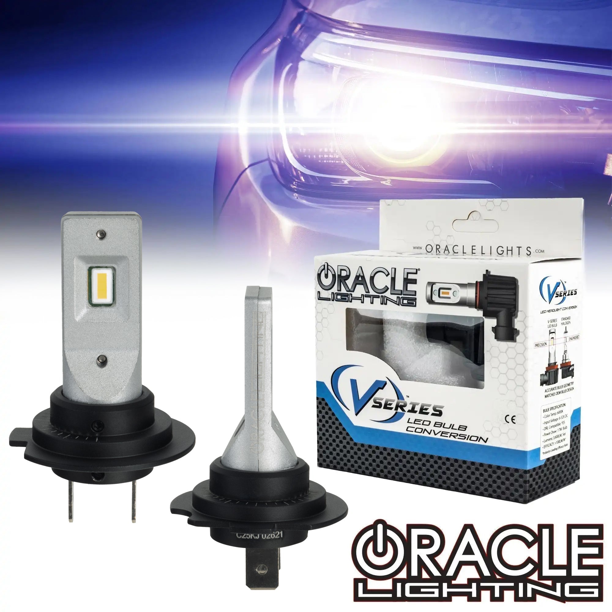 Oracle Lighting H7 V-Series LED Bulb Conversion Kit 6000K