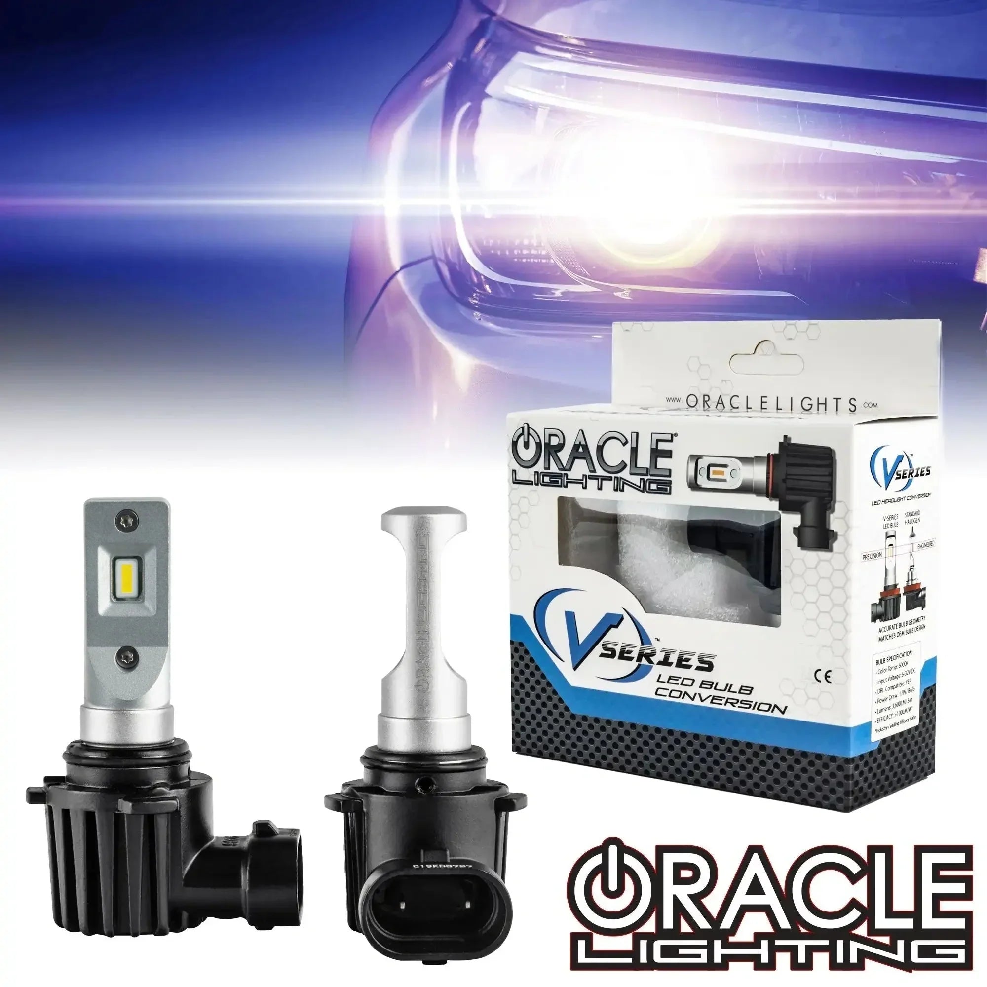 Oracle Lighting 9006 V-Series LED Bulb Conversion Kit 6000K - High Beam