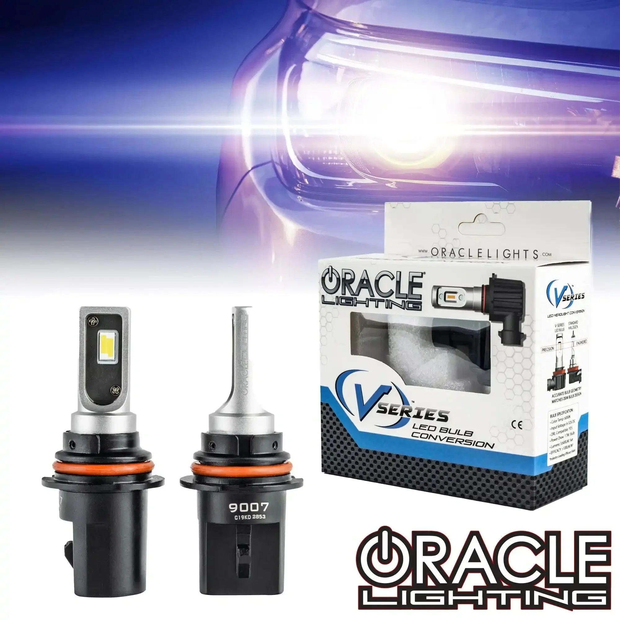 Oracle Lighting 9007 V-Series LED Bulb Conversion Kit 6000K - Low Beam