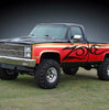 Zone Offroad 4 Inch Lift Kit with Leaf Springs & Nitro Shocks For 1977–1987 Chevy/GMC K10 K1500 K5 1/2 Ton Truck/SUV 4WD