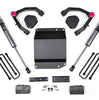 Zone Offroad 3.5 Inch Lift Kit with FOX Shocks and Front Upper Control Arms For 2007-2013 GMC/Chevy Silverado/Sierra 1500