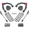 Zone Offroad 3.5 Inch Lift Kit with FOX Shocks and Upper Control Arms For 2007-2013 Chevrolet/GMC Sierra/Silverado 1500 2WD Trucks