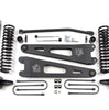 Zone Offroad 4 Inch Lift Kit with Radius Arms and FOX Shocks For 2005-2007 Ford F-250/F-350 Super Duty 4WD Gas