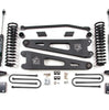 Zone Offroad 4 Inch Lift Kit with Radius Arms and Nitro Shocks For 2011-2016 Ford F-250/F-350 with Factory Overload