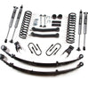 Zone Offroad 4.5 Inch Lift Kit with FOX Shocks For 1984-2001 Jeep Cherokee XJ with Dana 35 Axle