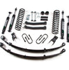 Zone Offroad 4.5 Inch Lift Kit with Nitro Shocks For 1984-2001 Jeep Cherokee XJ with Chrysler 8.25 Rear Axle