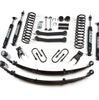 Zone Offroad 4.5 Inch Lift Kit with Nitro Shocks For 1984-2001 Jeep Cherokee XJ with Dana 35 Axle