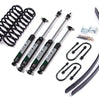 Zone Offroad 3 Inch Lift Kit with Nitro Shocks For 1984-2001 Jeep Cherokee XJ Dana 35 4WD