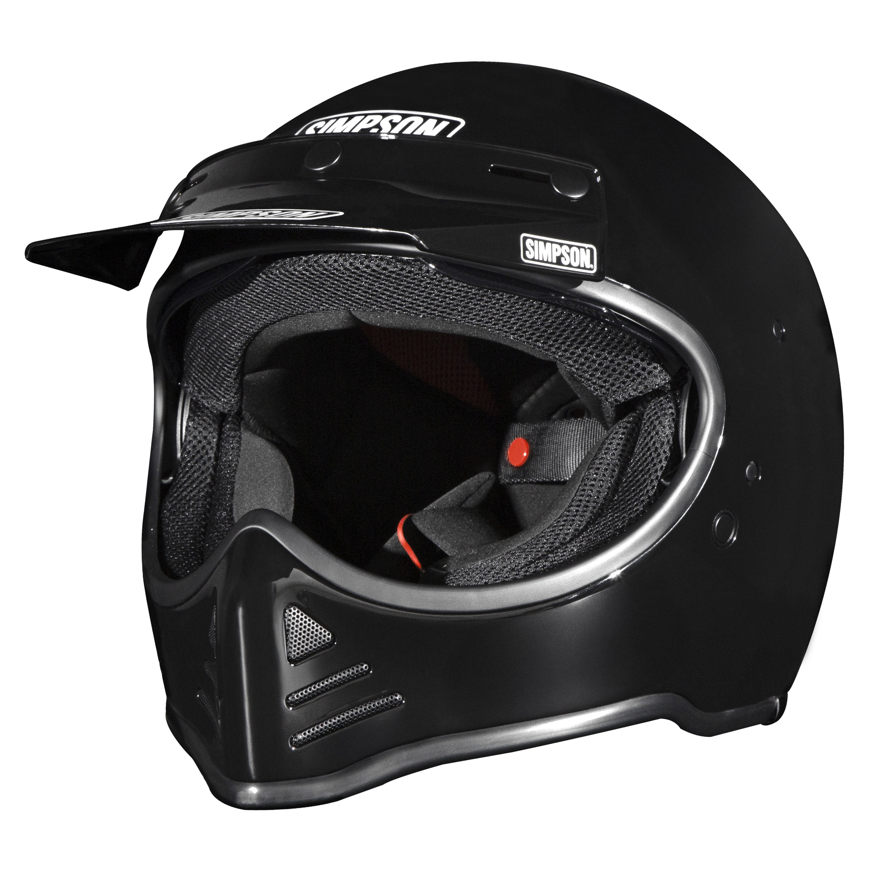 Simpson Motorcycle M52 Bandit Helmet - Black - Large - DOT/ECE 22.06