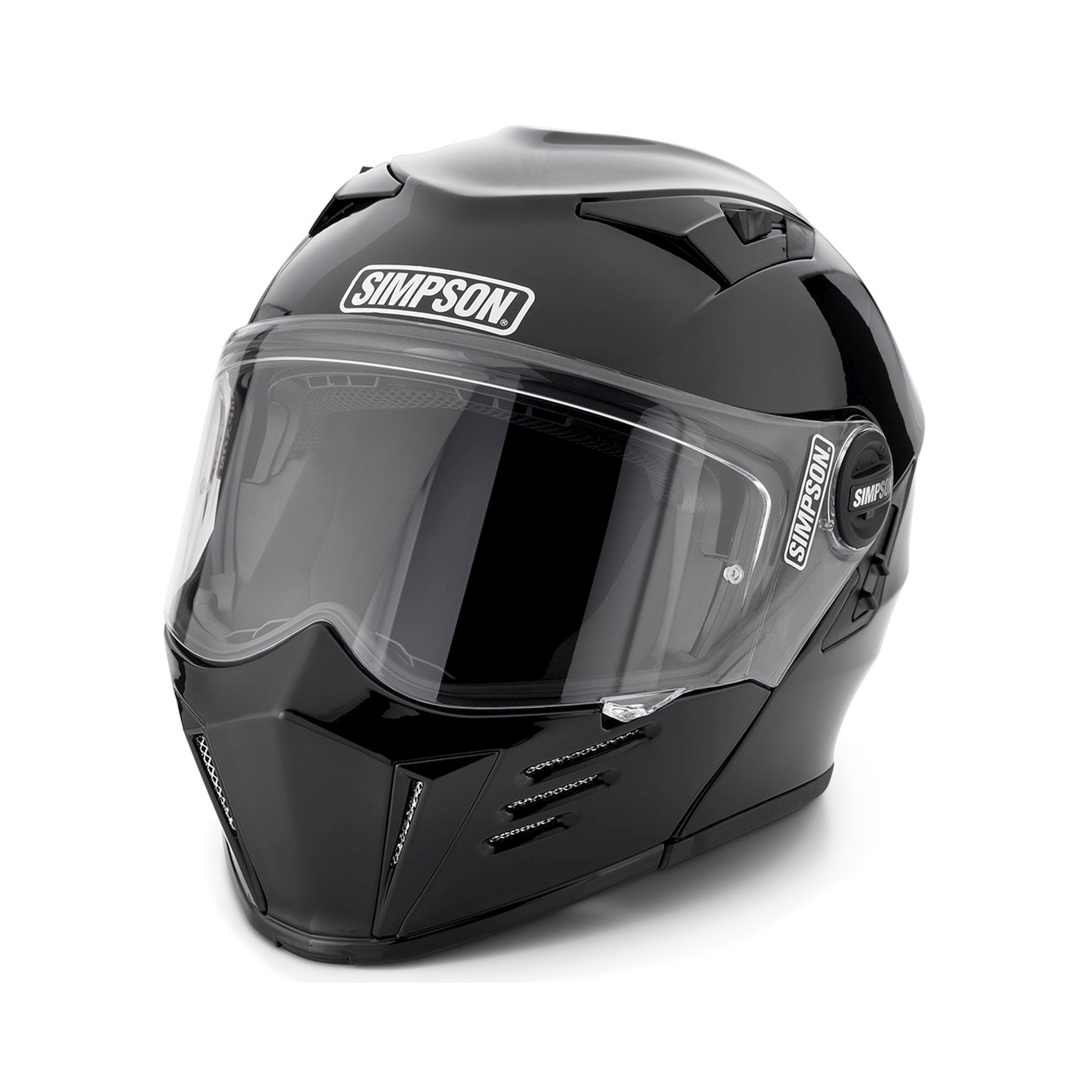 Simpson Motorcycle Mod Bandit Gloss Black Modular Helmet XXL DOT ECE