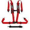 PRP 5.2 Red 5-Point Adjustable Latch & Link UTV Harness with 2" Belts & Sewn-In Pads