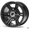 SuperATV Standard XT Warrior Tires 34x10x14 on 14x7 Bandit H-Series Black Wheels 4/156 Pattern XT341014-BAN14BLK12#AA