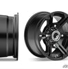 SuperATV Sticky XT Warrior Tires 34x10x14 on 14x7 Bandit H-Series Black Wheels 4/156 Pattern XT341014S-BAN14BLK12#AA