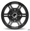 SuperATV Standard XT Warrior Tires 28x10x14 on 14x7 Bandit H-Series Black Wheels 4/156 Pattern XT281014-BAN14BLK12#AA