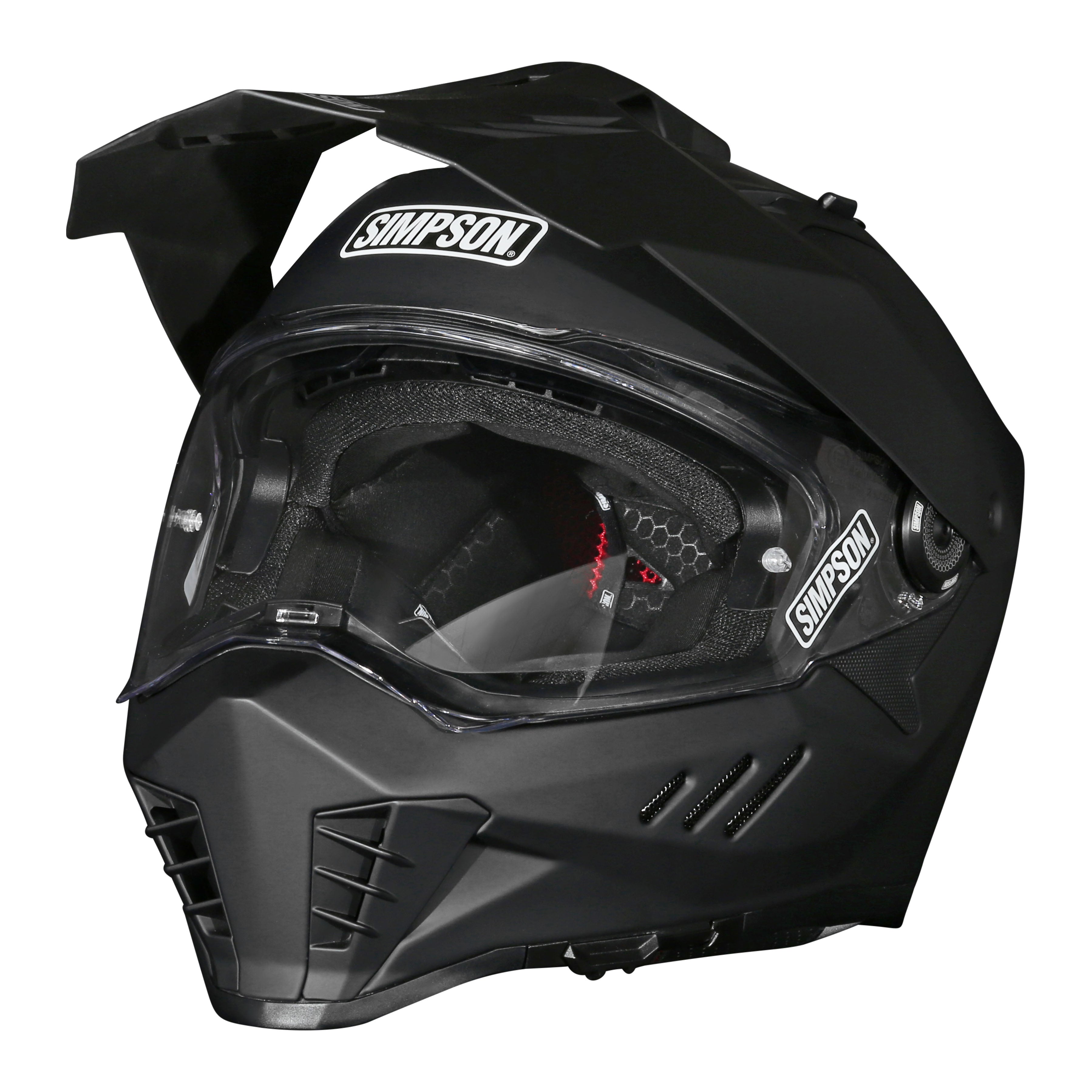 Simpson Motorcycle Xcursion Bandit Helmet - Matte Black - X-Large - DOT/ECE 22.06