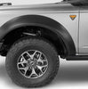 Bushwacker 20961-02 Black Extend-A-Fender Style Smooth Finish 4-Piece Fender Flare Set for 2021-2026 Ford Bronco, 4-Dr