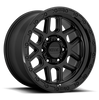 (4) 17x9 KMC KM544 Mesa Satin Black Lip Wheels 6X135 +18MM For 2004-2026 Ford F-150