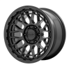 (4) 20x9 KMC KM722 Technic Satin Black Wheels 6X135 +0MM For 2004-2026 Ford F-150