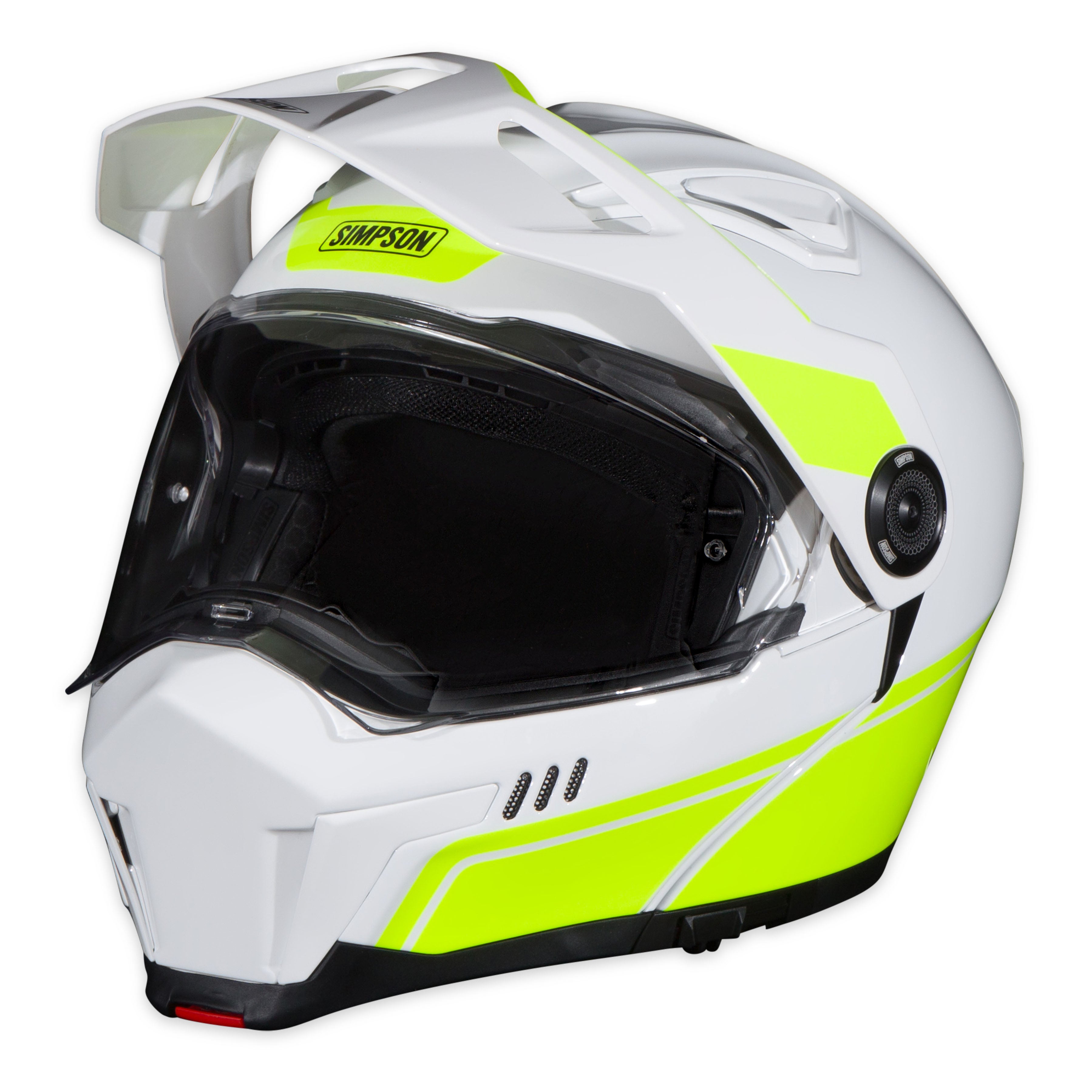 Simpson Motorcycle Journey Bandit Helmet - Yellow/White - X-Small - DOT/ECE 22.06