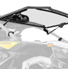 SuperATV Can-Am Maverick R Scratch-Resistant Flip Windshield