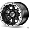 SuperATV Sticky XT Warrior Tires 32x10x15 on 15x10 Healy Lock Series Beadlock Wheels 4/137 Pattern XT321015S-WHL13741510BL#AA