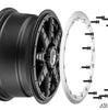 SuperATV Sticky XT Warrior Tires 34x10x14 on 14x7 Healy Lock Series Beadlock Wheels 4/137 Pattern XT341014S-WHL1374147BL#AA