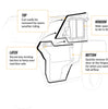 SuperATV Polaris Ranger XP 1000 Convertible Cab Enclosure Doors