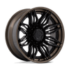 (4) 20x10 Fuel Mutiny Black/Bronze Wheels 8X170 -18MM Offset For 1999-2027 Ford F-250/F-350 SRW