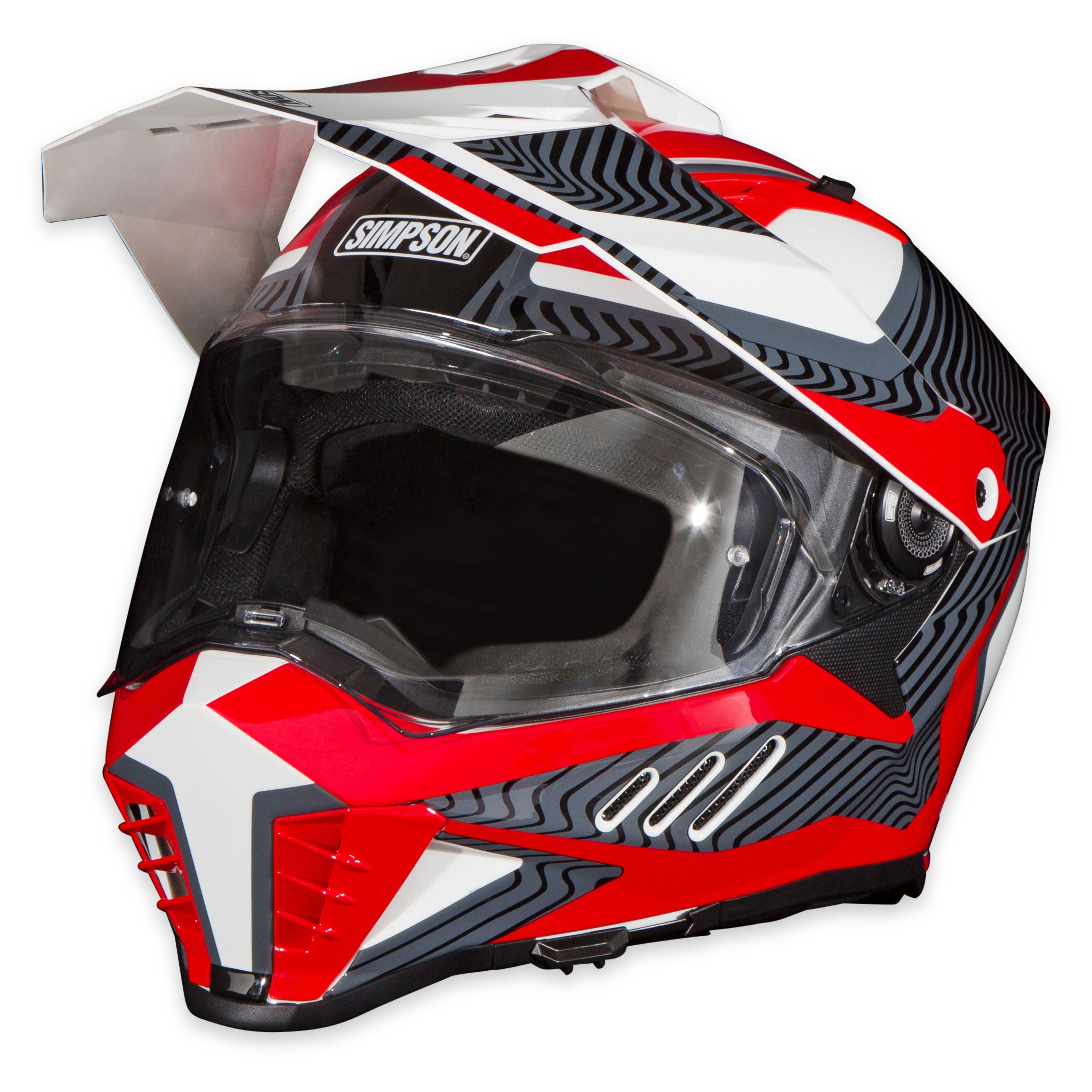 Simpson Motorcycle Xcursion Bandit Helmet - Mojave Red - Small - DOT/ECE 22.06