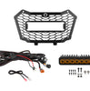 Diode Dynamics SS10 Max Yellow/Amber Backlit SAE Light Bar Grille Kit For 2019–2025 Honda Talon 1000