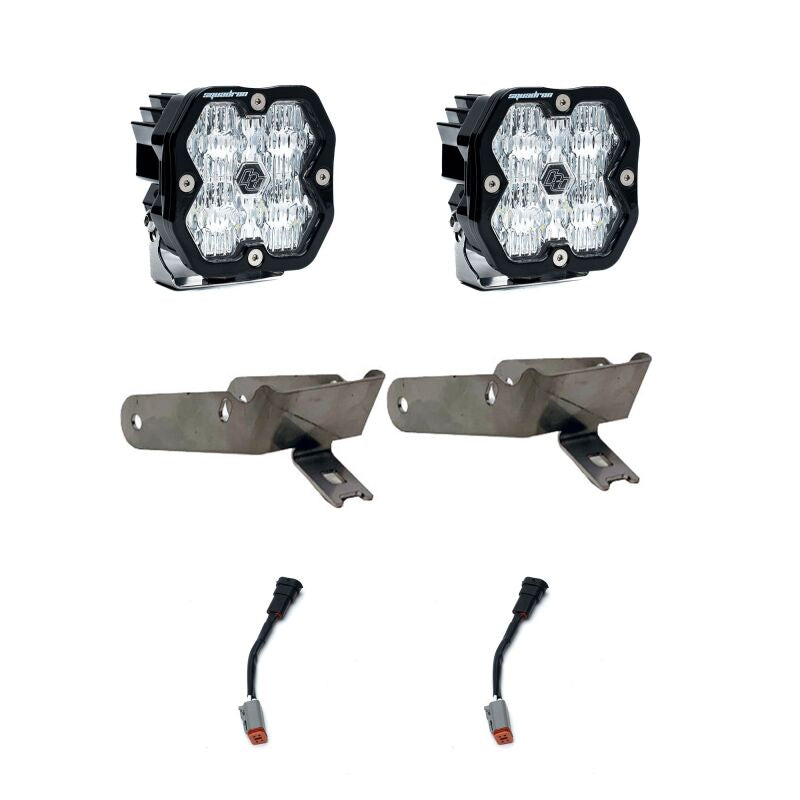 Baja Designs Squadron 2.0 Sport Clear Wide Cornering Fog Pocket Kit For 1999-2010 Ford F-250/F-350 Super Duty