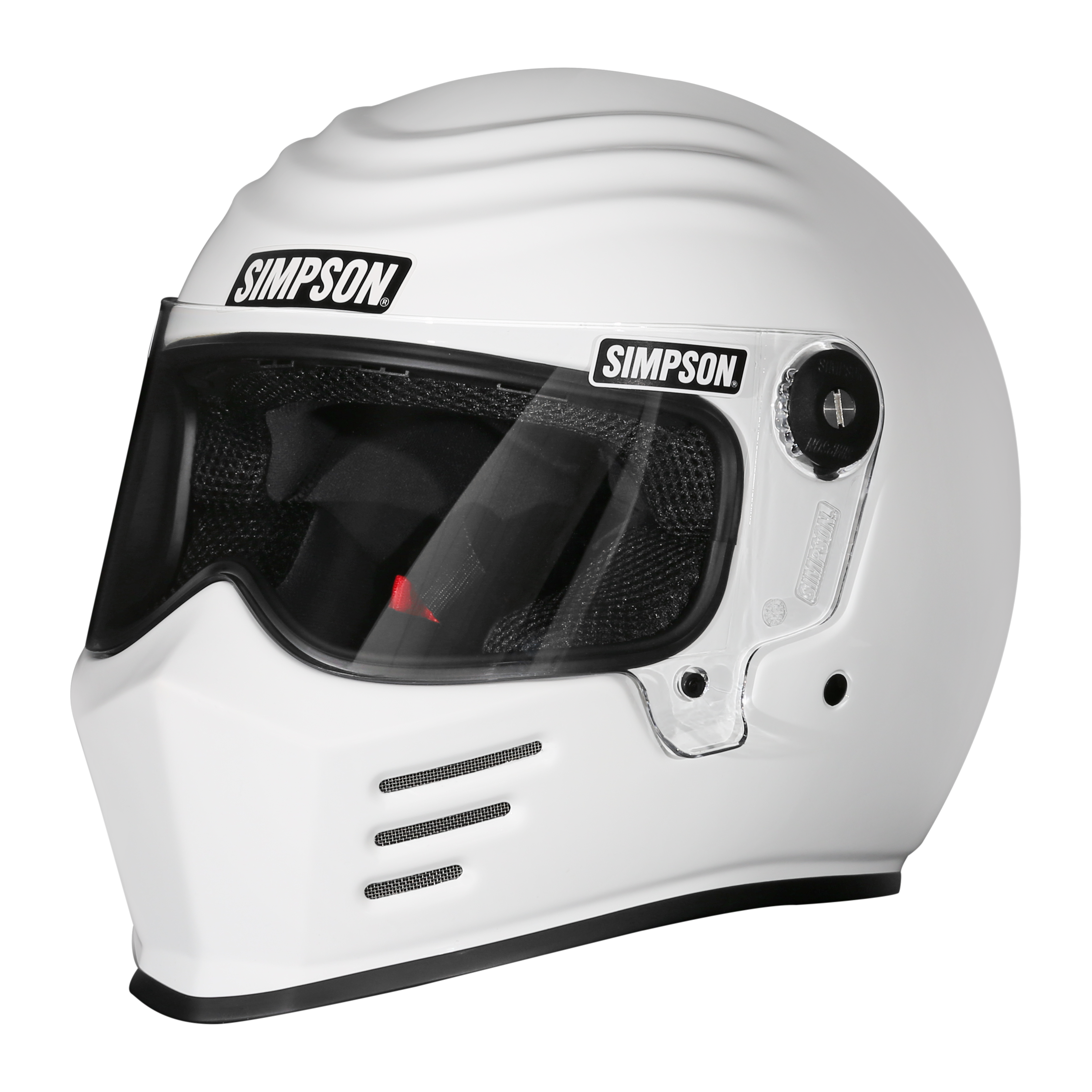 Simpson Motorcycle Outlaw Bandit 3.0 Helmet - White - X-Small - DOT