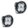 Baja Designs Squadron-R 2.0 Pro Clear Driving/Combo Round LED Light Pod Pair - No Harness