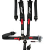 PRP 5.2 Black 5-Point Adjustable Latch & Link UTV Harness with 2" Belts & Ratchet Lap Belts