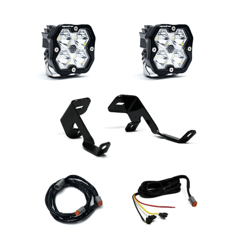 Baja Designs Squadron 2.0 Sport Clear Spot A-Pillar Light Kit For 2015-2020 Ford F-150 / 2017-2020 F-150 Raptor