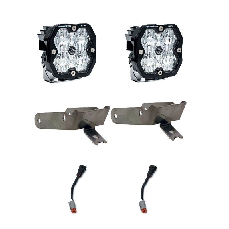 Baja Designs Squadron 2.0 Pro Clear Spot Fog Pocket Light Kit For 1999-2010 Ford F-250/F-350 Super Duty