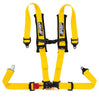 PRP 4.2 Yellow 4-Point Adjustable Latch & Link UTV Harness with 2" Belts & Sewn-In Pads