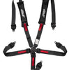 PRP 5.2 Black 5-Point Adjustable Cam-Lock UTV Harness with 2" Belts & Removable Pads