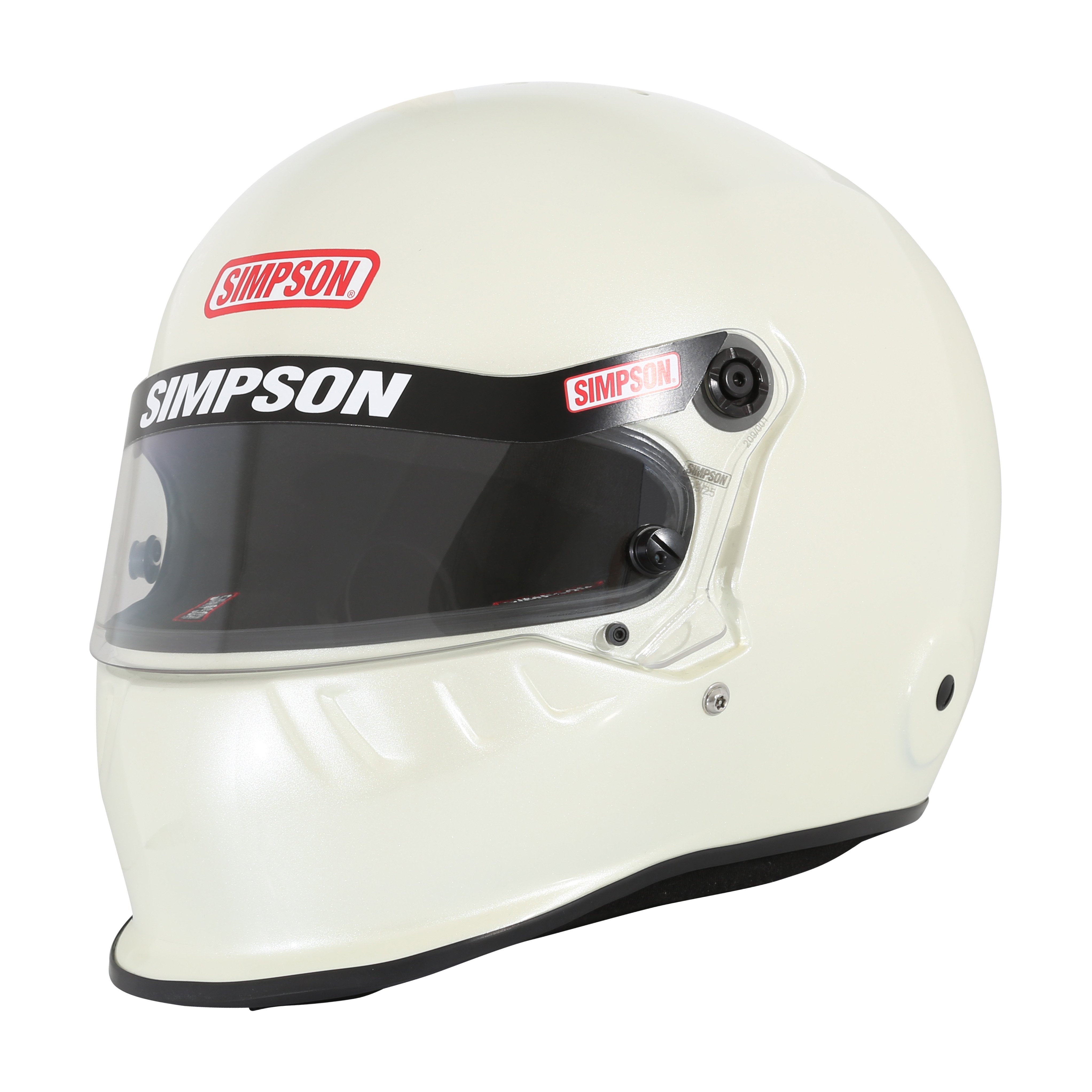Simpson Vudo SA2025 Full Face Racing Helmet Pearl White X-Large